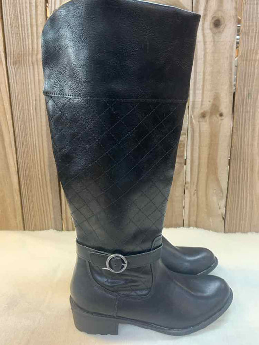 NWT ST JOHNS BAY SHOES 7.5 Black TALL BOOTS Shoes