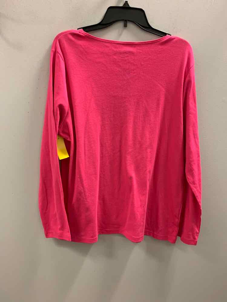 NWT KAREN SCOTT Tops Size XL Pink LONG SLEEVES TOP