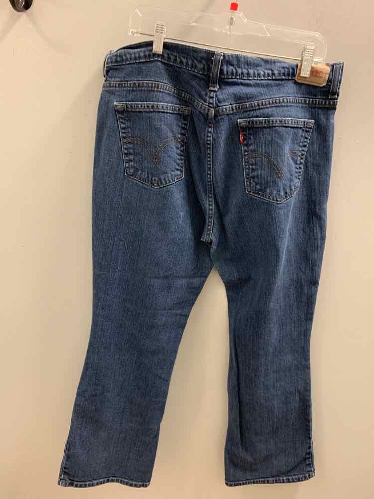 USED Size 16S LEVIS BOTTOMS Blue DENIM Jeans