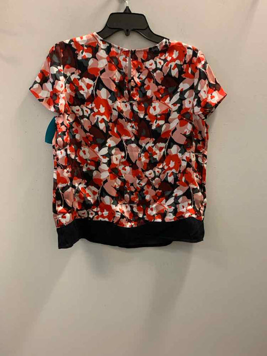 LIMITED Tops Size M RED/BLK/CRL/WHT Floral SHORT SLEEVES TOP