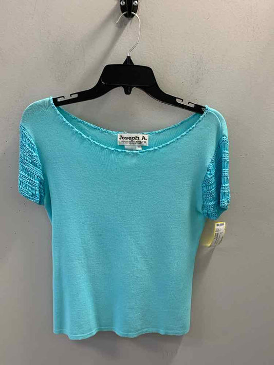 PRE-OWNED JOSEPH A Tops Size S AQUA TOP